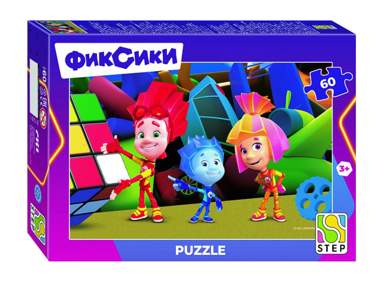 Пазл Step puzzle 60 деталей: Фиксики. Новый сезон (81261)
