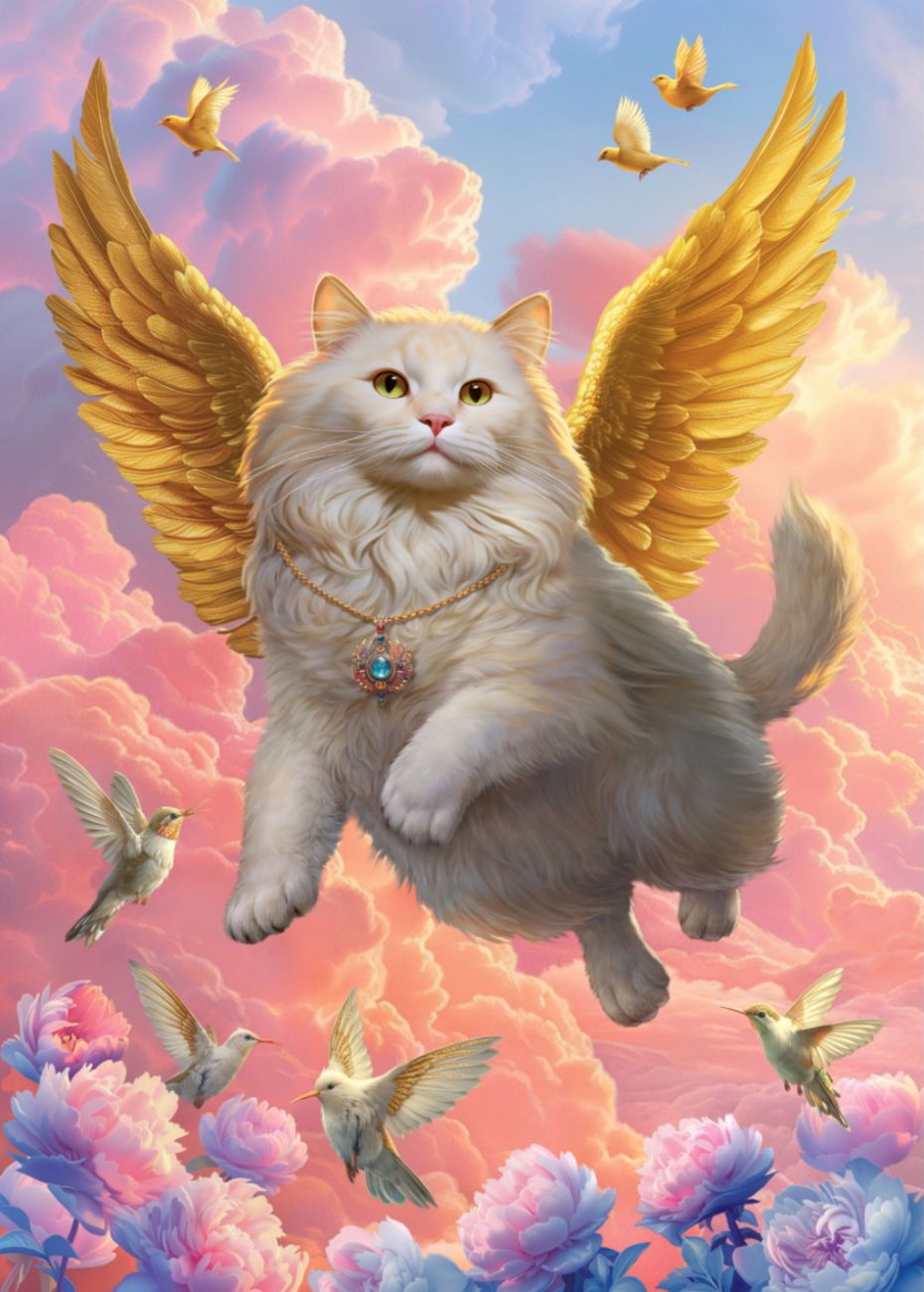 Пазл Рыжий Кот 500 деталей: Кот Ангел (Ф500-9463)