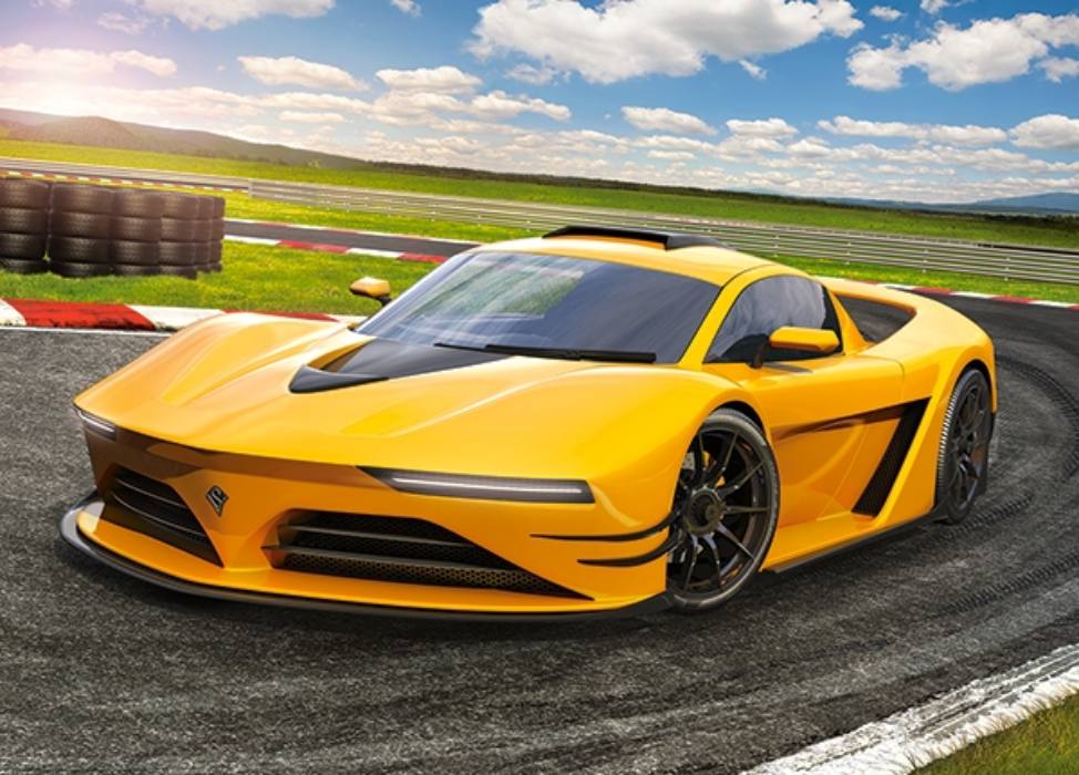 Пазл Castorland 120 деталей: Жёлтый Спорткар (В-13500)