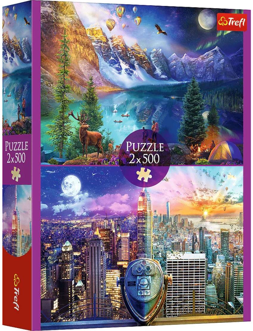 Пазл Trefl 2х500 деталей: Тур по Америке (TR37500)