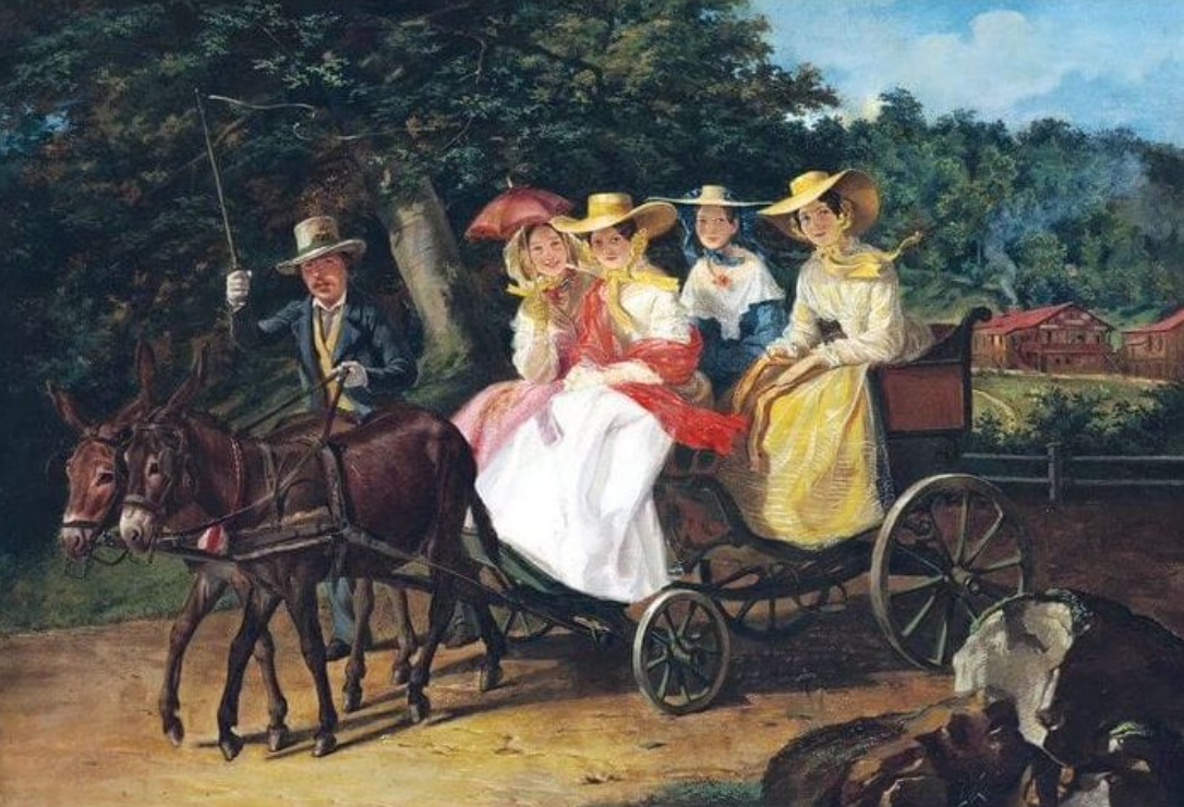 Пазл Стелла 1500 деталей: Брюллов А.П. Прогулка в коляске (TG159127)
