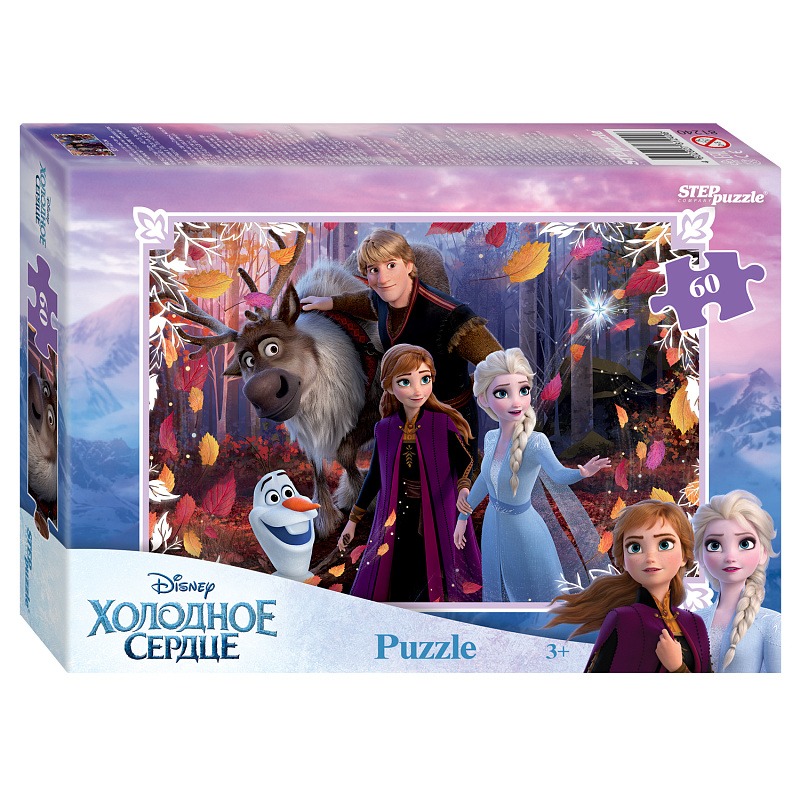 Пазл Step puzzle 60 деталей: Холодное сердце (Disney) (81240)