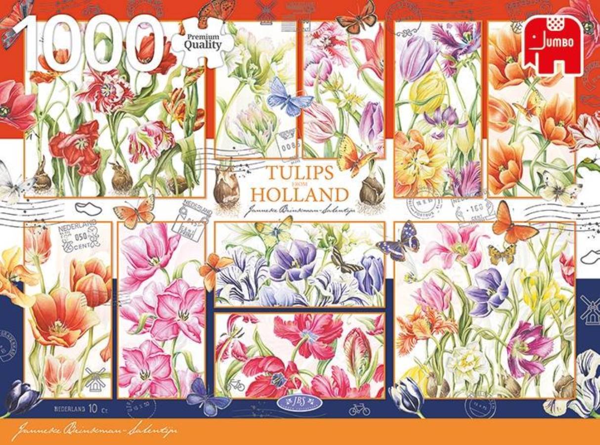 Пазл Jumbo 1000 деталей: Тюльпаны из Голландии (J18852)