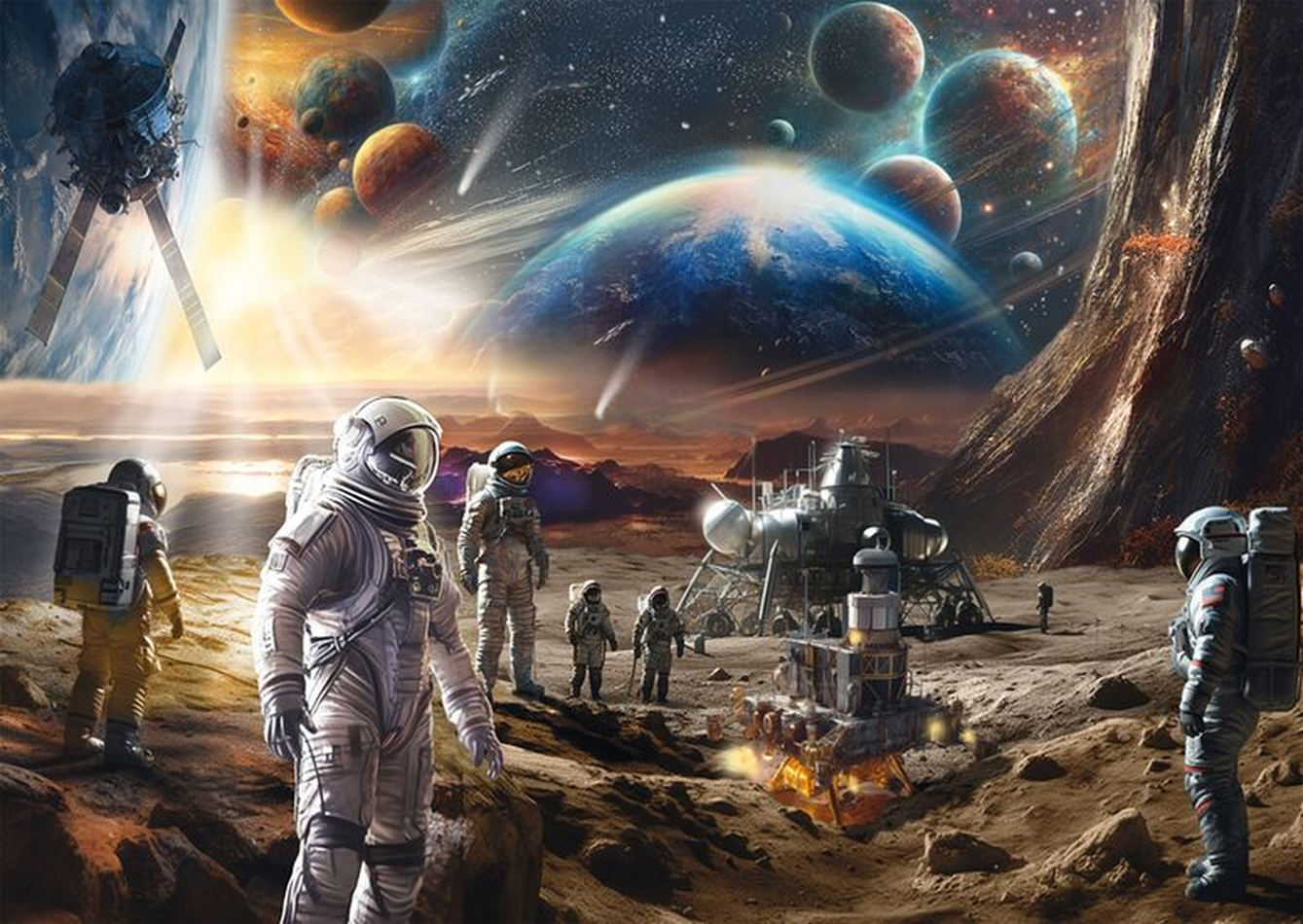 Пазл Schmidt 1000 деталей: М.Фарелла. Исследование космоса (58537)