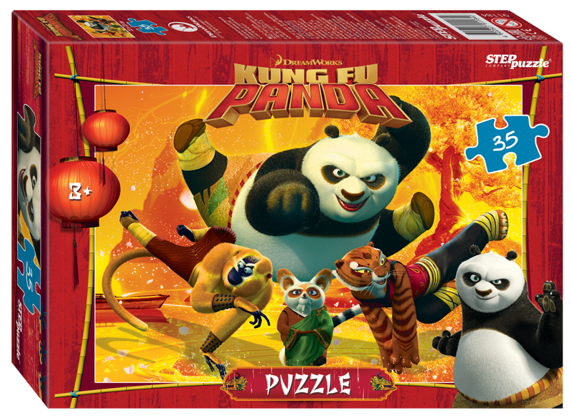 Пазл Step puzzle  35 деталей: Кунг-фу Панда (DreamWorks, Мульти) (91184)