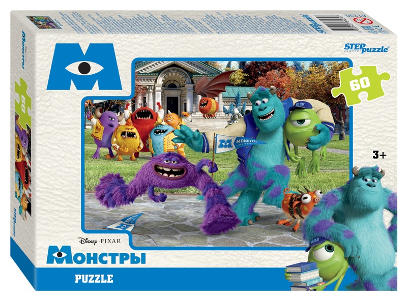 Пазл Step puzzle 60 деталей: Монстры (81230)