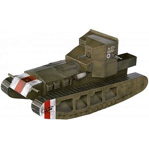 Сборная игрушка из картона. Средний танк Mk A "WHIPPET" 1917-1918 (Умная бумага 252-01)
